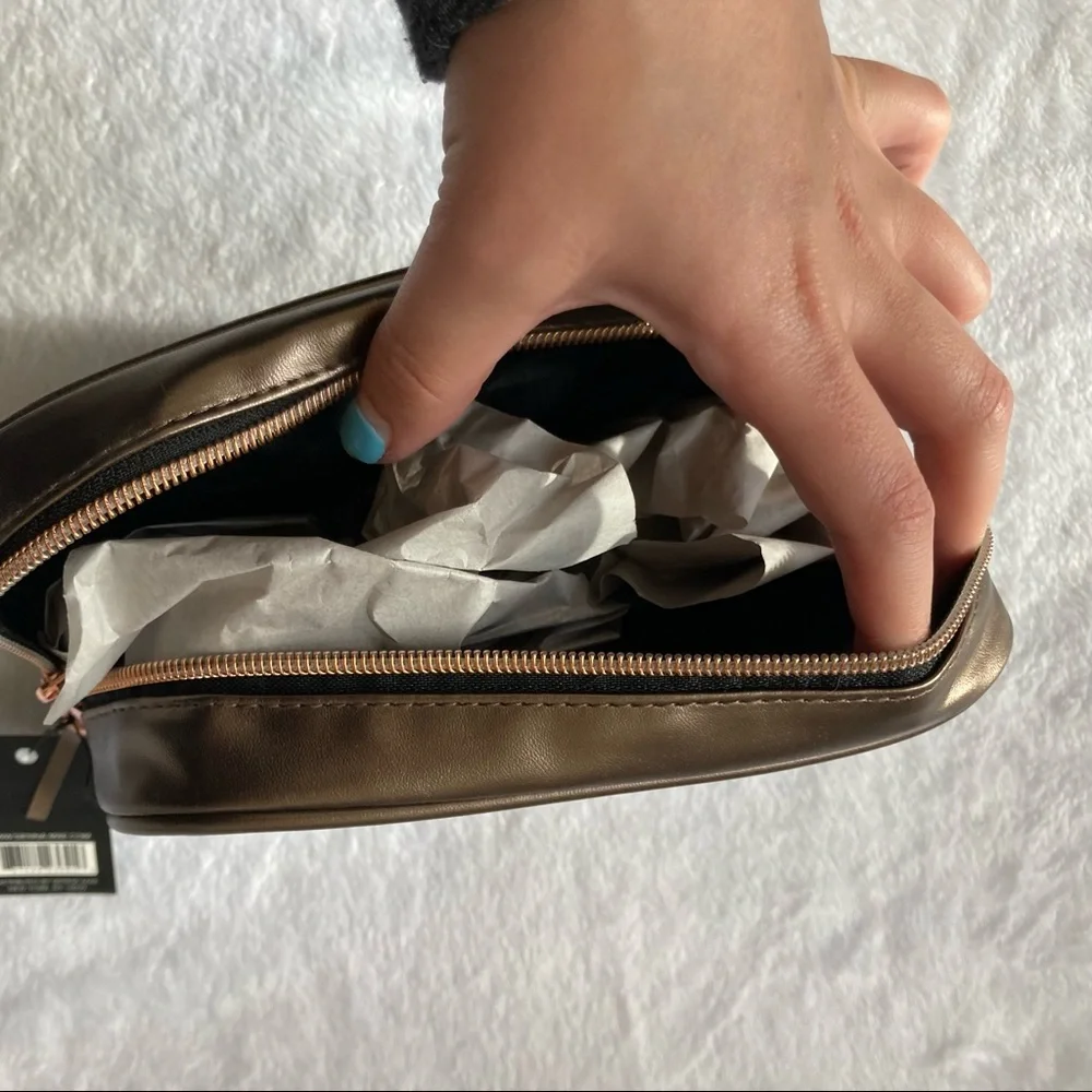 Sienna Mae makeup bag in brown